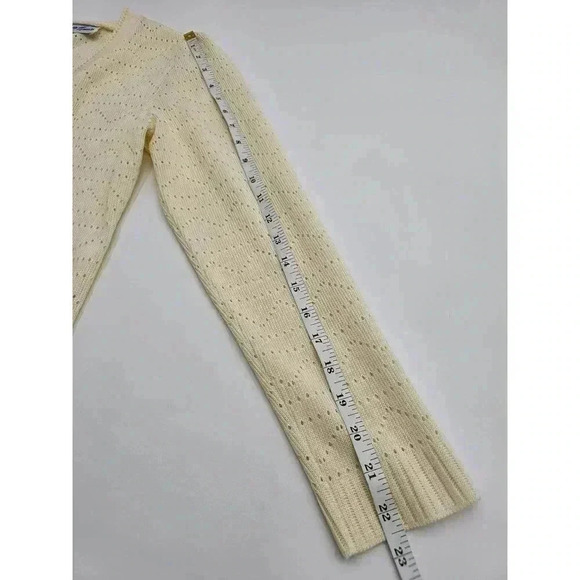 Vintage 70s/80s Style Tour Time Women's Size 10 Off-White Sweater - Picture 8 of 8